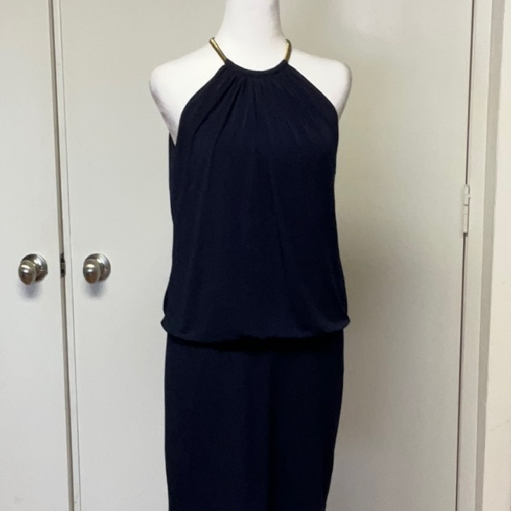 Jessica Simpson Halter Dress with Gold Chain
